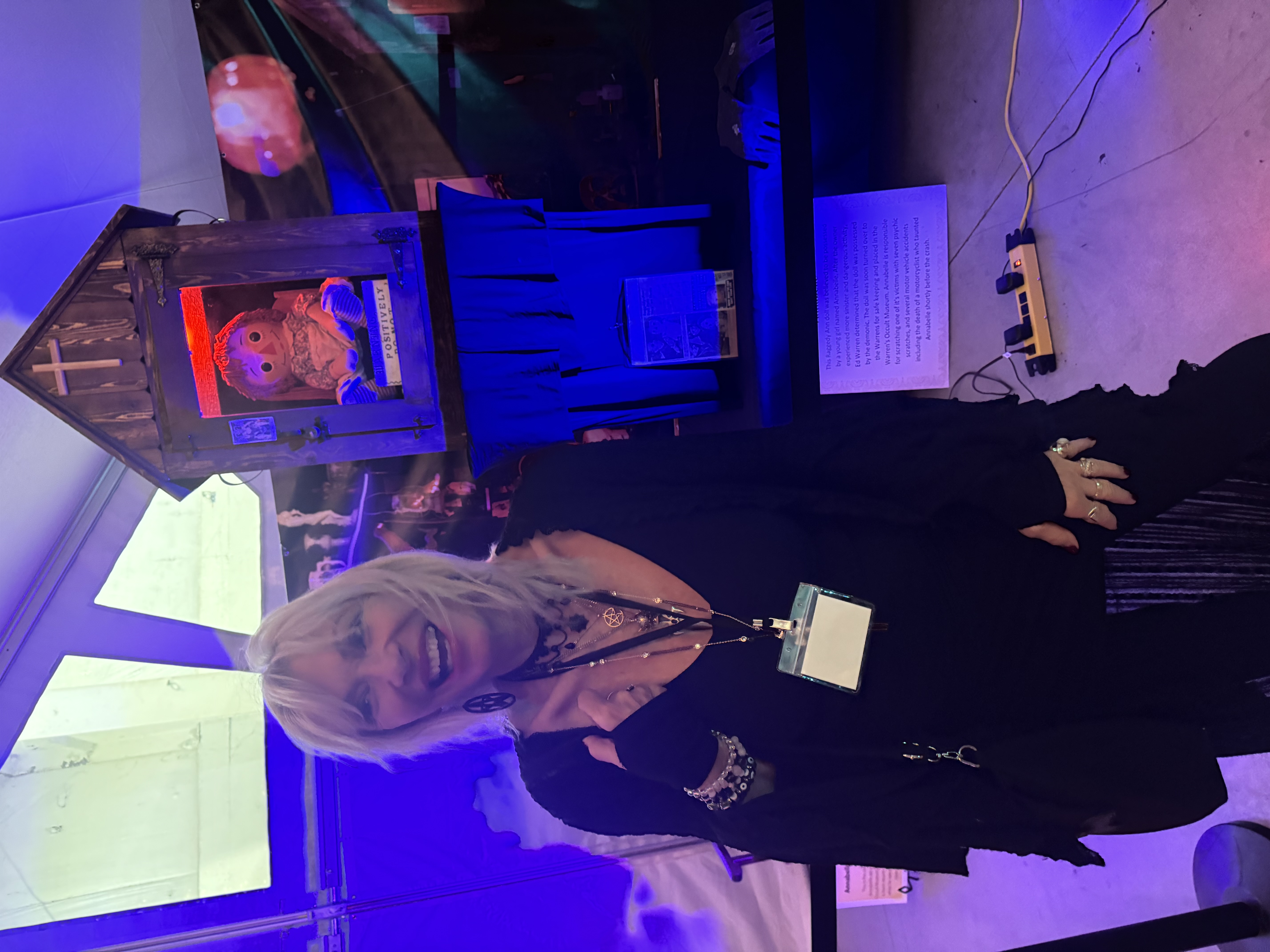 Patti Negri and Annabelle the Doll